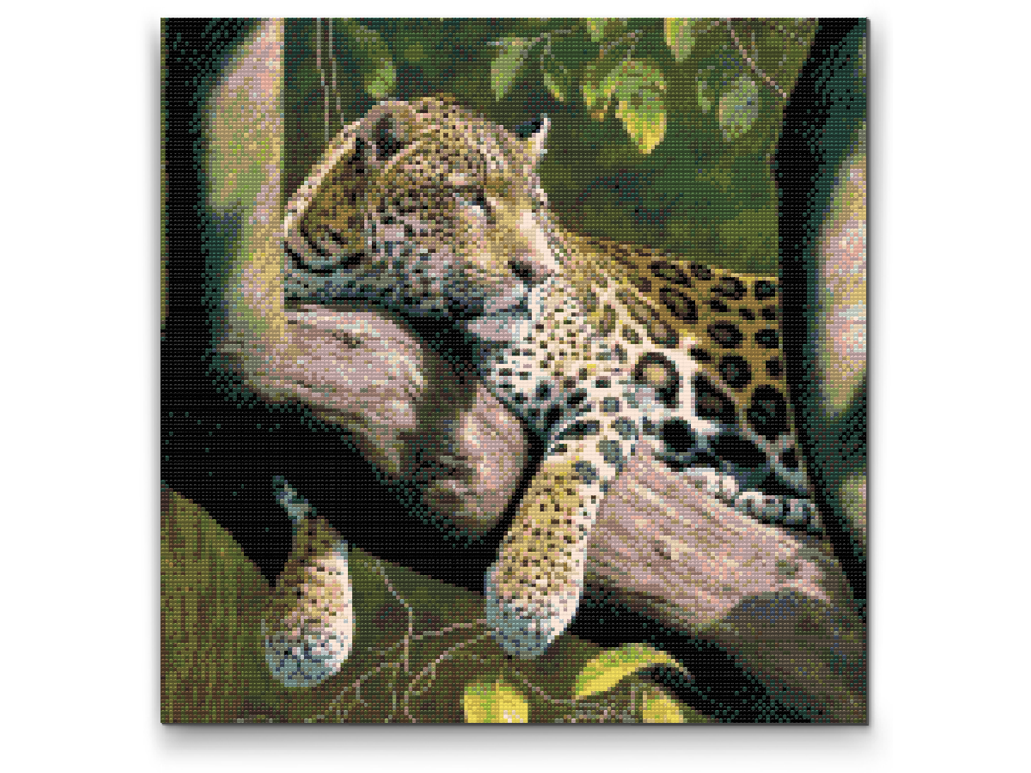 Diamantové malování - Spotted Leopard